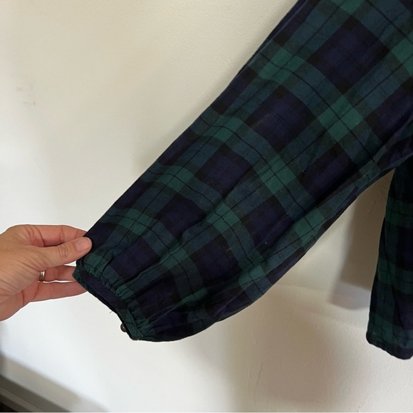 *NEW* J.Crew Factory Flannel Squareneck Ruffle Top - Picture 9 of 15